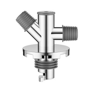 YEMO | Stainless Steel Washing Machine Drain Hose Triple Outlet Dual Drain Connector