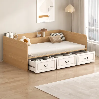 Compact Storage Drawers Bedroom Tatami Bed 1.2m