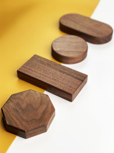 Black Walnut Wood Base Figure Collectible Miniature Model Display Stand Car Center Console New Car Gift DIY Ornament