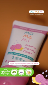 Momami Dreamy Calming Cream 50g Krim Membantu Menenangkan Bayi Kolik Kembung Tidur Nyenyak