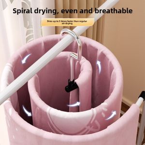 FAJIENUO | Multi-Function Spiral Round Clothes Drying Rack