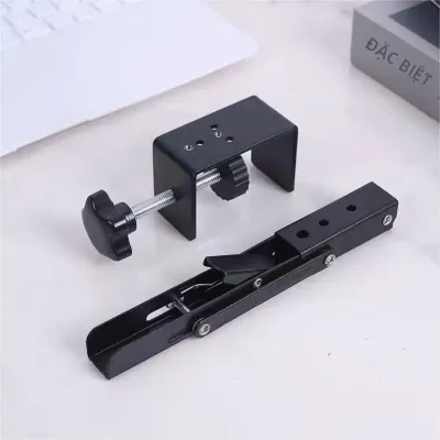 Khay Mở Rộng Bàn Làm Việc Có Thể Gập Lại Với Kẹp Cố Định 90 Độ ° Hỗ Trợ Khuỷu Tay Tựa Cổ Tay Cho Văn Phòng Gia Đình Bền Bỉ Dễ Lắp Đặt Khung Kim Loại