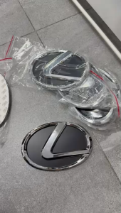 Lexus Toyota Black Chrome Front Rear Steering Oem Emblem Logo