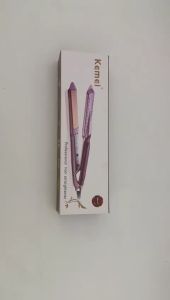 Catokan Rambut Kemei KM 471 Catok Plat Gold temperatur suhu ionic