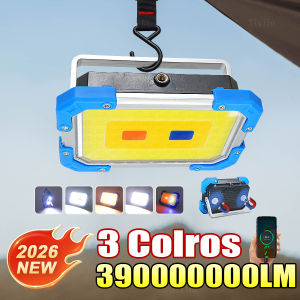 39000000LM 10000mAh Rechargeable Camping Lantern High Power Bank LED Tent Light Powerful Magnet Flashlight Repair Emergency Lamp
