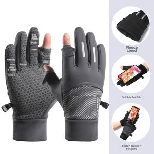Men s Winter Gloves Non Slip Cold Resistant Water Resistant Windproof for Cycling Outdoor Driving Touch Screen Use