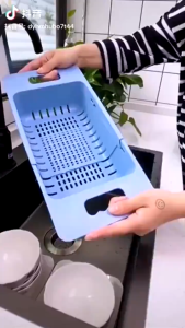 Khay Gác Bồn Rửa Chén Rửa Rau Củ Quả Úp Chén Bát Tiện Lợi