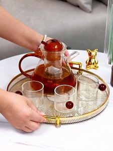Tray Transparan & Dekorasi Baki Penyimpanan Ruang Tamu