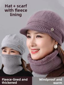 Warm Winter Knitted Beanie for Seniors and Women