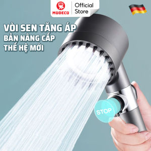 Vòi Sen Tăng Áp Cao Cấp Modeco - Vòi Tăng Áp Mạnh 3 Chế Độ Tùy Chỉnh Có Lõi Lọc Nước An Toàn Cho Da Đầu Vòi Massage