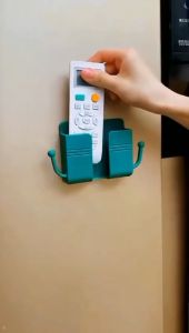 Promo Holder HP Remot Tempel Dinding Tembok Multifungsi Dengan 2 Kait Hook Rak Gantungan Kunci Serbaguna