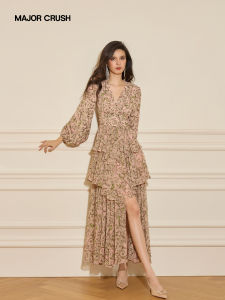 French Retro Floral Youthful Dress