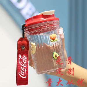 ทนทาน หนาขึ้น กว้างพวงกุญแจแขวนเชือกถ้วยกาแฟพกพา < Ne2> Coca-cola Cup Lanyard เชือกนิ้วมือสําหรับเย็บผ้าบ้าน Diy