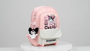 Kuromi co-branded large-capacity school bag girl’s backpack cute backpack for primary and secondary school students
