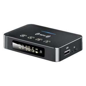 Kebidumei | NFC Bluetooth 5.4 Receiver Transmitter FM Stereo AUX 3.5mm Optical Coaxial TF/U-Disk Wireless Audio Adapter For TV Car Speaker