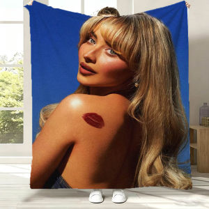 Bandai | Singer S-Sabrina C-Caprenter Album 3D Flannel Blanket Soft Throw Blanket Art For Home Decor Bedroom Bed Sofa Picnic Fans Gifts