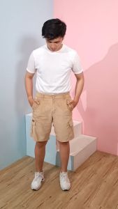 Bootloop - celana cargo pendek corduroy - celana cargo pendek coklat