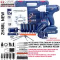 BOR IMPACT WRENCH 1/2 INCH 400NM 2 BATERAI FULLSET ACC KOPER ZHIHE ZH88L NEW SUPPORT BY XAPR. 