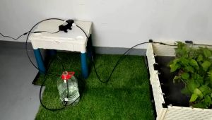 6/18 Meters 12V Pump Misting Spray Cooling System with Filter tip 60W for Outdoor Garden Irrigation