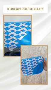 Korean Pouch Batik Tas Kosmetik Souvenir Travelling Bag Organizer Cosmetic Bag Tradisional Nusantara