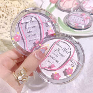 ✯Purple Powder Cake Women#39s Oil Control Lasting Waterproof Sweat-proof Makeup Durable Dry and Wet Dual-use Invisible Pore Makeup☉