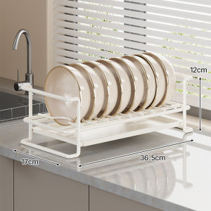 QINQI | Drain Storage Rack Large Capacity Divided Dishware Organizer