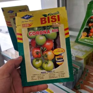 Benih Tomat Corona 402 Tomat Hibrida Umur Genjah Kemasan 1750 butir Original Pabrik