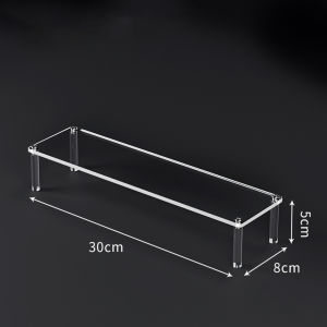 1-3 Layers Acrylic Display Stand Clear Display Riser Perfume Figurine Transparent Storage Rack Anime Figures Cupcake Shelf