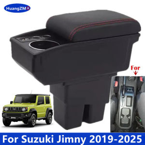 Jimny Armrest Box Storage Box Cup holder For Suzuki Jimny JB74 JB64 JC74 2019-2025 3 Door and 5 Door Retrofit Car Accessorie