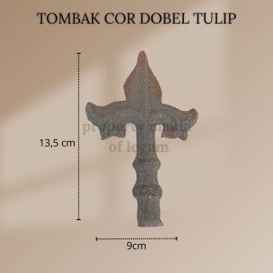 Ornamen tombak besi cor
