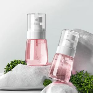 2pcs Mini Spray Bottle Fine Mist Alcohol Atomizer Portable Refillable Liquid Container for Cleaning Skin Care Beauty Accessories