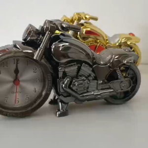 [MSIA SHIP] NOVELTY Classic Motorbike Alarm Clock Cute Motorcycle Table Clock Kids Boy Children Gifts Souvenir Valentine Birthday Gifts Love Christmas Gift Office Party Present Home Decoration Table Décor Airbnb Ornament Retro Vintage