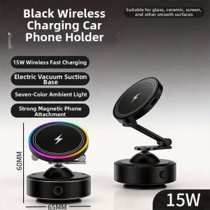 NIOYE | Electric Wireless Charging Magnetic Vacuum Adhesive Car Phone Holder