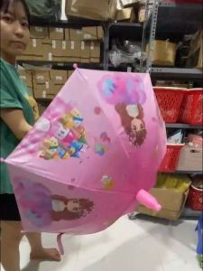 Ô dù công chúa elsa cho bé dễ thương. Ô hoạt hình cute cho bé gái chống nắng mưa. Dù hai lớp dày dặn chống tia uv