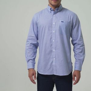 Lee Cooper Long Shirt Kenny White Blue