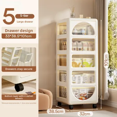MOLORE | High Capacity Movable Bedside Cabinet