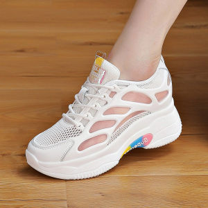 Haporri | Breatheable Summer New Dad Shoes Female Casual Increased White Shoes