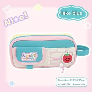 terbaru pencil case box pensil viral korea organizer box pensil cute warna Macaron