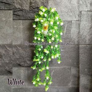 BUNGA PRITI ARTIFICILA / BUNGA RAMBAT PRITY / BUNGA PLASTIK JUNTAI / BUNGA HIAS DINDING / BUNGA GANTUNG MEWAH / DECORATICE FLOWERS / RBJ6919