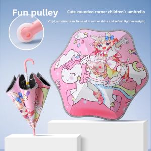 MONLEYTA | Automatic Umbrella Round Corner School Use For Boys And Girls Sunny And Rainy Weather Dual Purpose New Model 2025 Manleyta