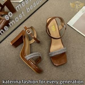 Katerina Fashion Unique High Heels Platform Sandals For Women Adjustment Strap #K-23-6