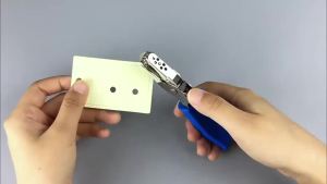 1Pc 3/6mm Single Hole Metal Punch Round Circle Puncher With Soft Anti Slip Grip Handles For Paper Scrapbooking DIY Craft