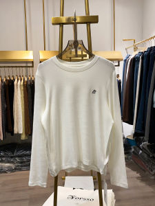 Slimming Effectiveness Loose Long Sleeve round Neck Embroidered T-Shirt Womens Spring Autumn New Style Comfortable Casual Top