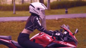 Motowolf Sarung Tangan Wanita Motor Touch Screen Anti Slip Carbon