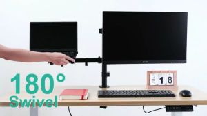 PIPO Monitor Mount Bracket Adjustable Arm Computer Monitor Desktop Mount Adjustable