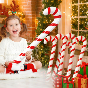 1-10PCS 35 Inch Inflatable Christmas Candy Cane for Christmas Decorations Outdoor Holiday Decorations Christmas New Year Gifts