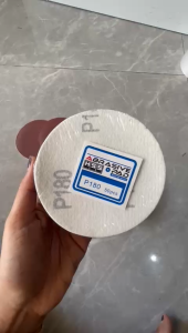 1 pack 100 pcs amplas bulat 4 inch grit P180 amplas tempel 4 inch taiyo Amplas Bulat Velcro Tempel 180 hss