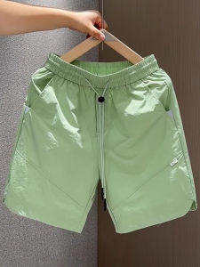 Summer Design Mens Short Sports Pants Thin Quick Dry Versatile Beach Shorts Straight Leg mid Waist Youth Fashion Basic Color
