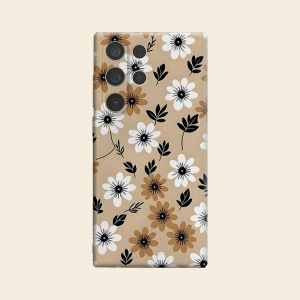 beige daisy flower Luxury Fashion Full Lens Protective Case for Samsung Galaxy S26 S25 S24 A56 A36 Plus Ultra