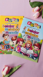 Buku PAUD Belajar Membaca & Menulis Full Colour 1 dan 2 Uk Sedang - B55